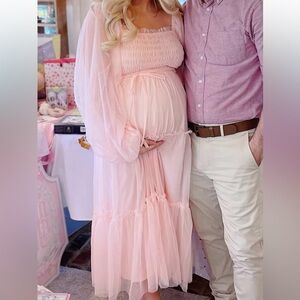 Listicle Blush Pink Maxi Dress